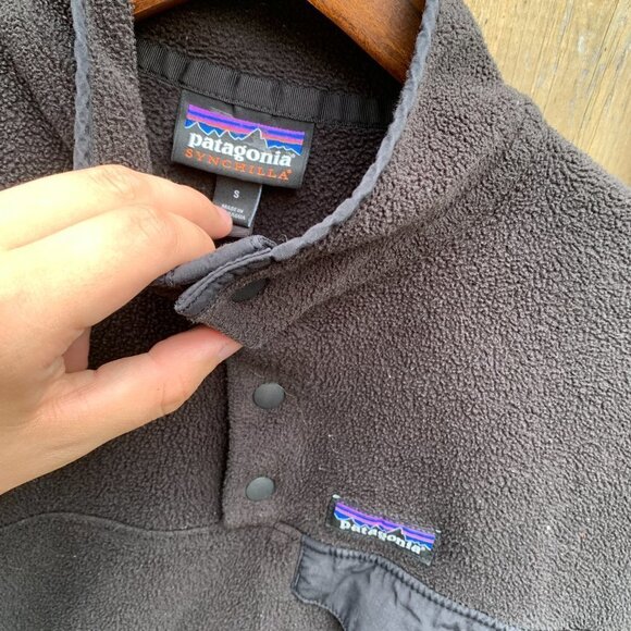 Patagonia Synchilla Snap T Fleece Button Up Small - Picture 6 of 7